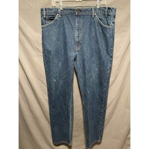 Vintage Levi's 550 Orange Tab Blue Jeans Men's Size 42x30